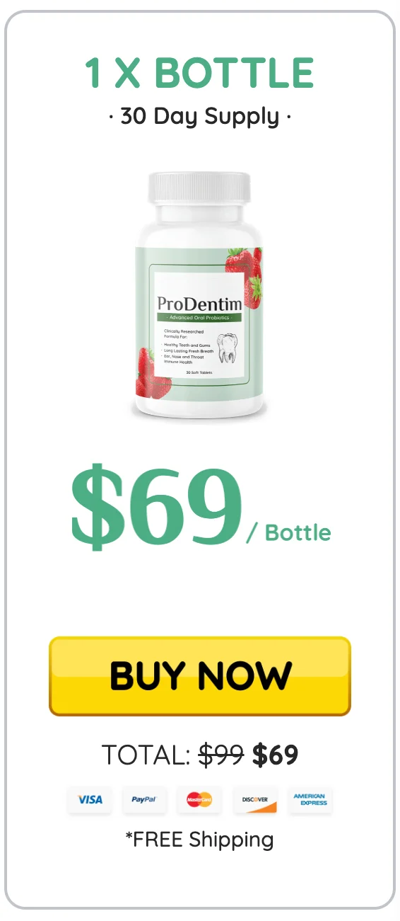 Prodentim 1 bottle pricing